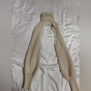 Zara Cream Cowl Neck Sweater